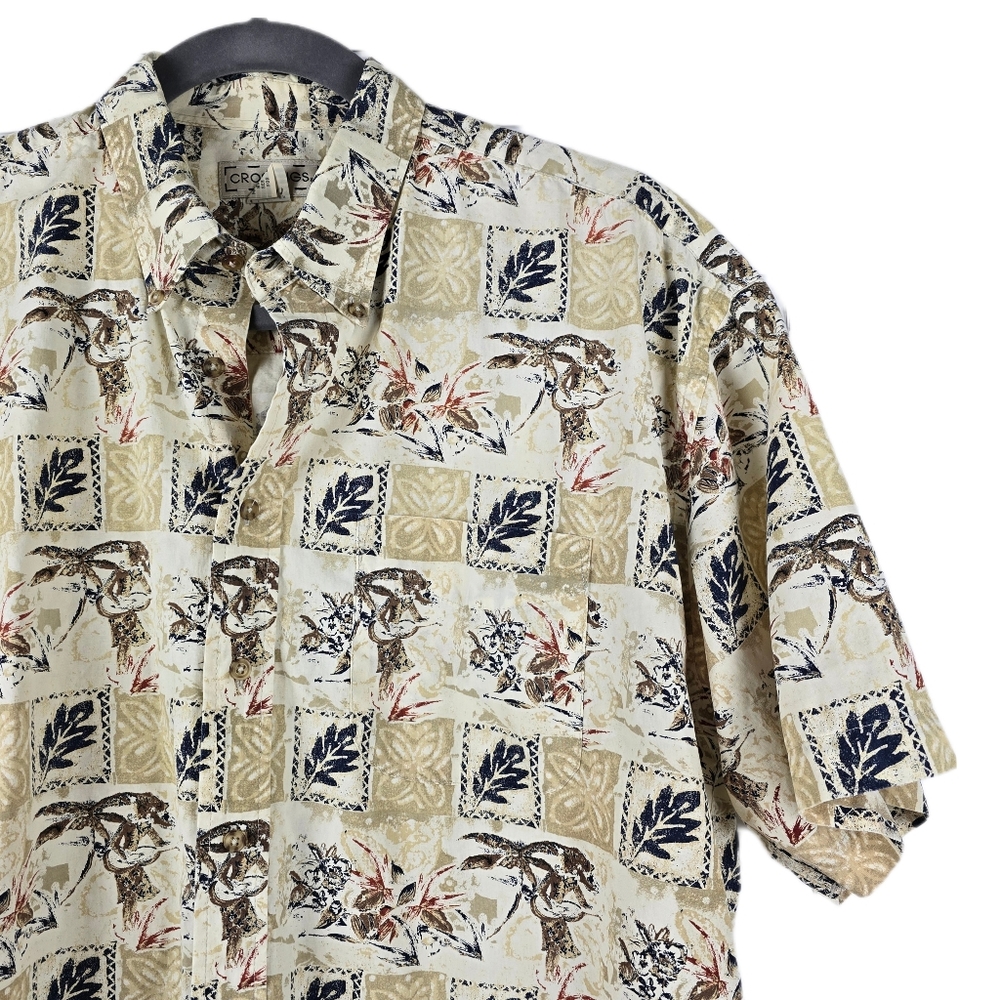 Vintage Crossings Tropical Button-Down Shirt